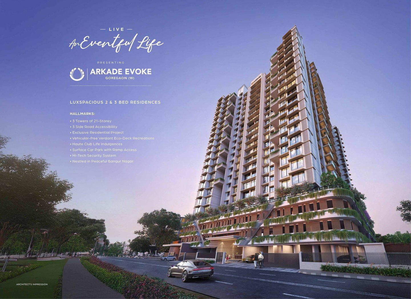 AMENITIES ARKADE EVOKE AGOREGAON WEST, ARKADE GOREGAON WEST, ARKADE BANGUR NAGAR, ARKADE EVOKE BANGUR NAGAR