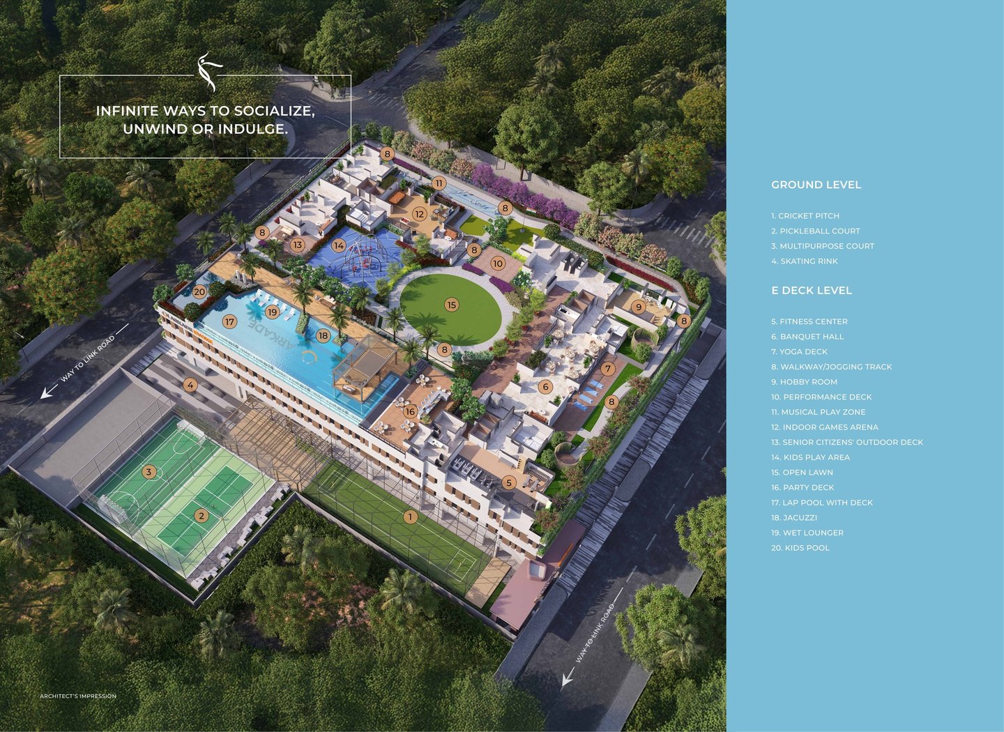 AMENITIES ARKADE EVOKE AGOREGAON WEST, ARKADE GOREGAON WEST, ARKADE BANGUR NAGAR, ARKADE EVOKE BANGUR NAGAR