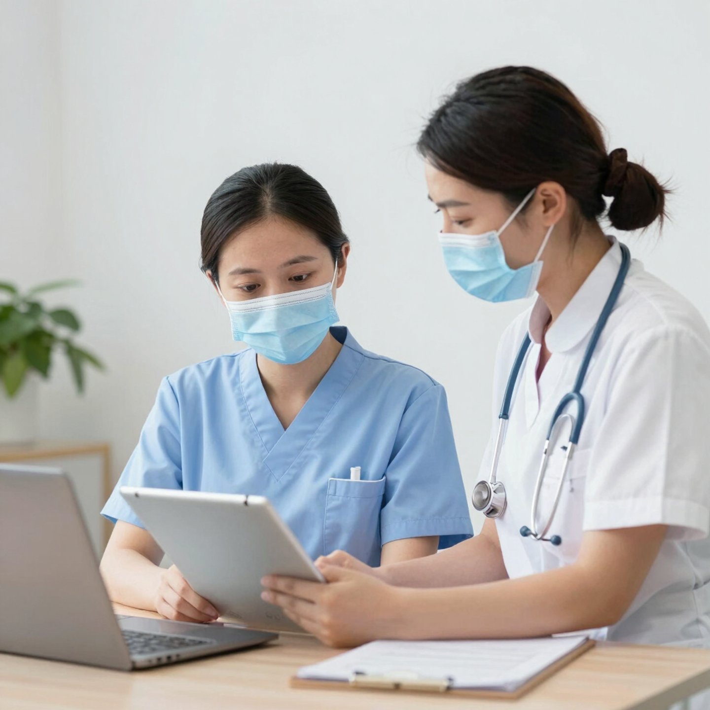 A friendly person holding a phone and smiling, ready to assist with inquiries.