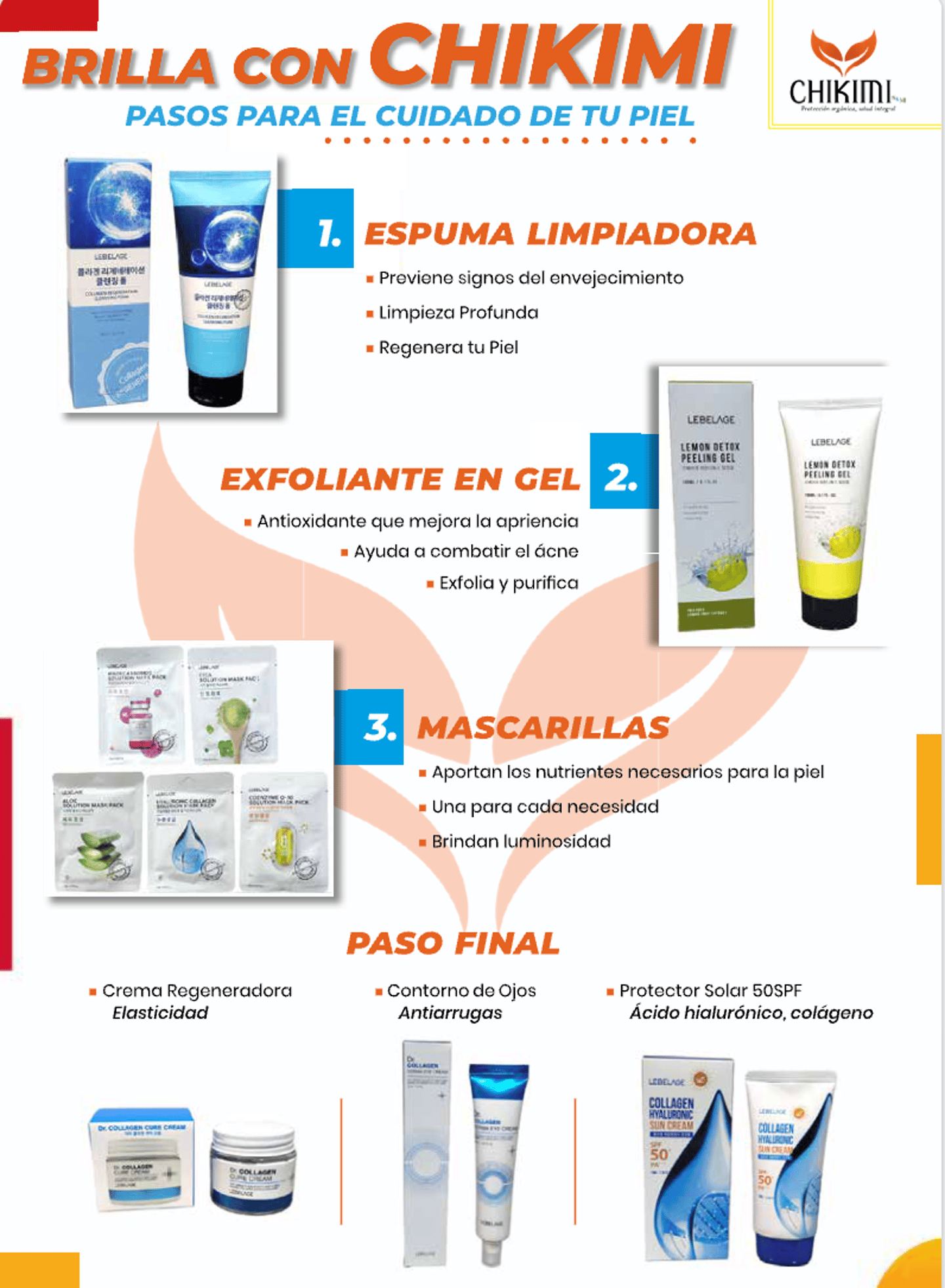 Pasos para el cuidado de tu piel
