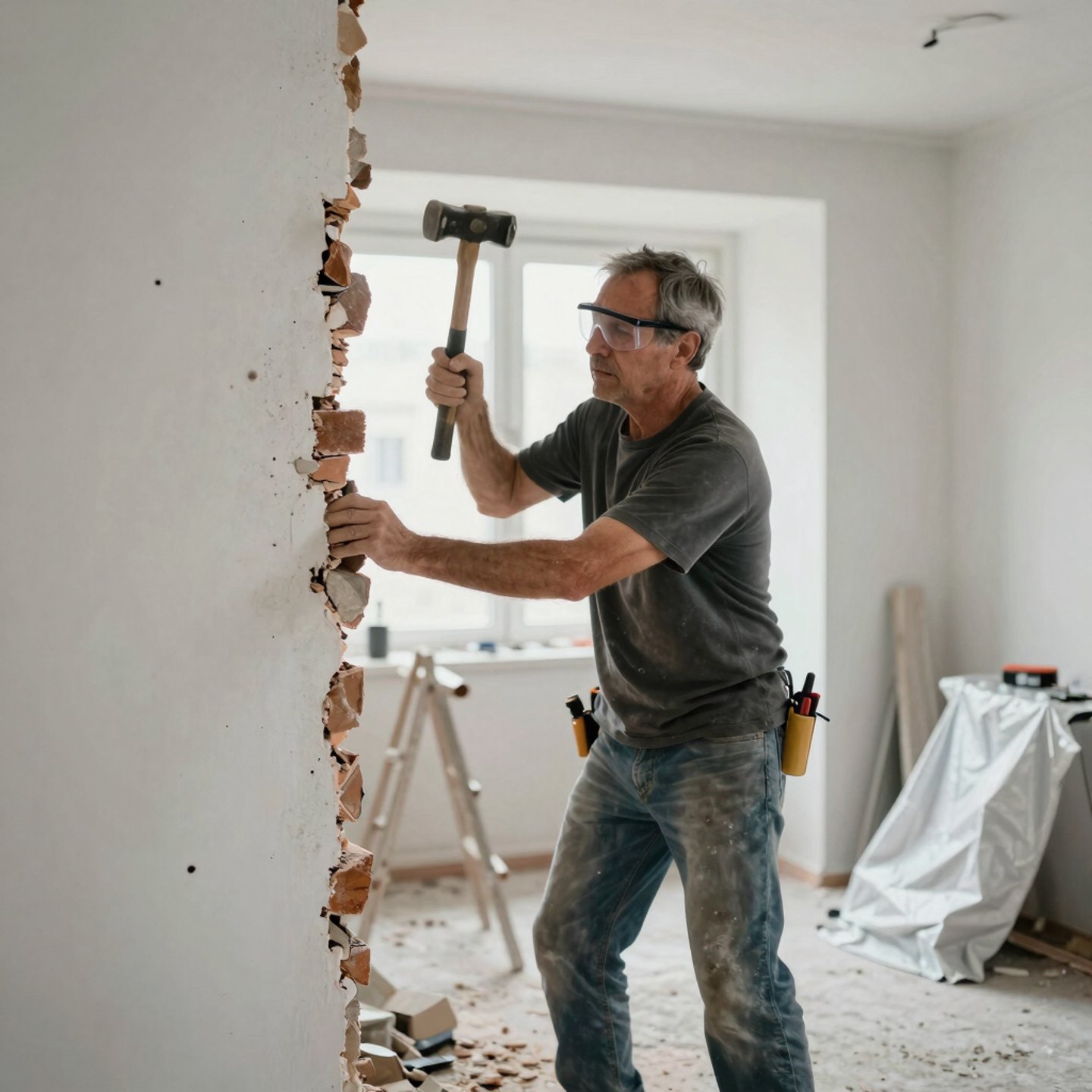 démolition mur