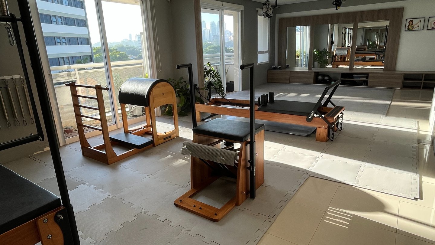 Aparelhos de Pilates no estúdio Ateliê de Pilates na Vila Leopoldina