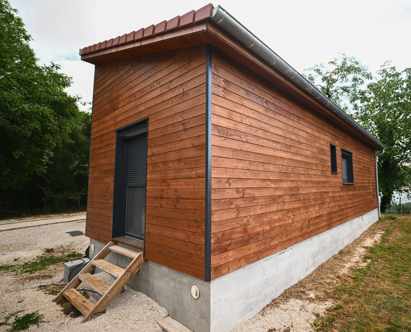 Création d'une extension de maison ossature bois