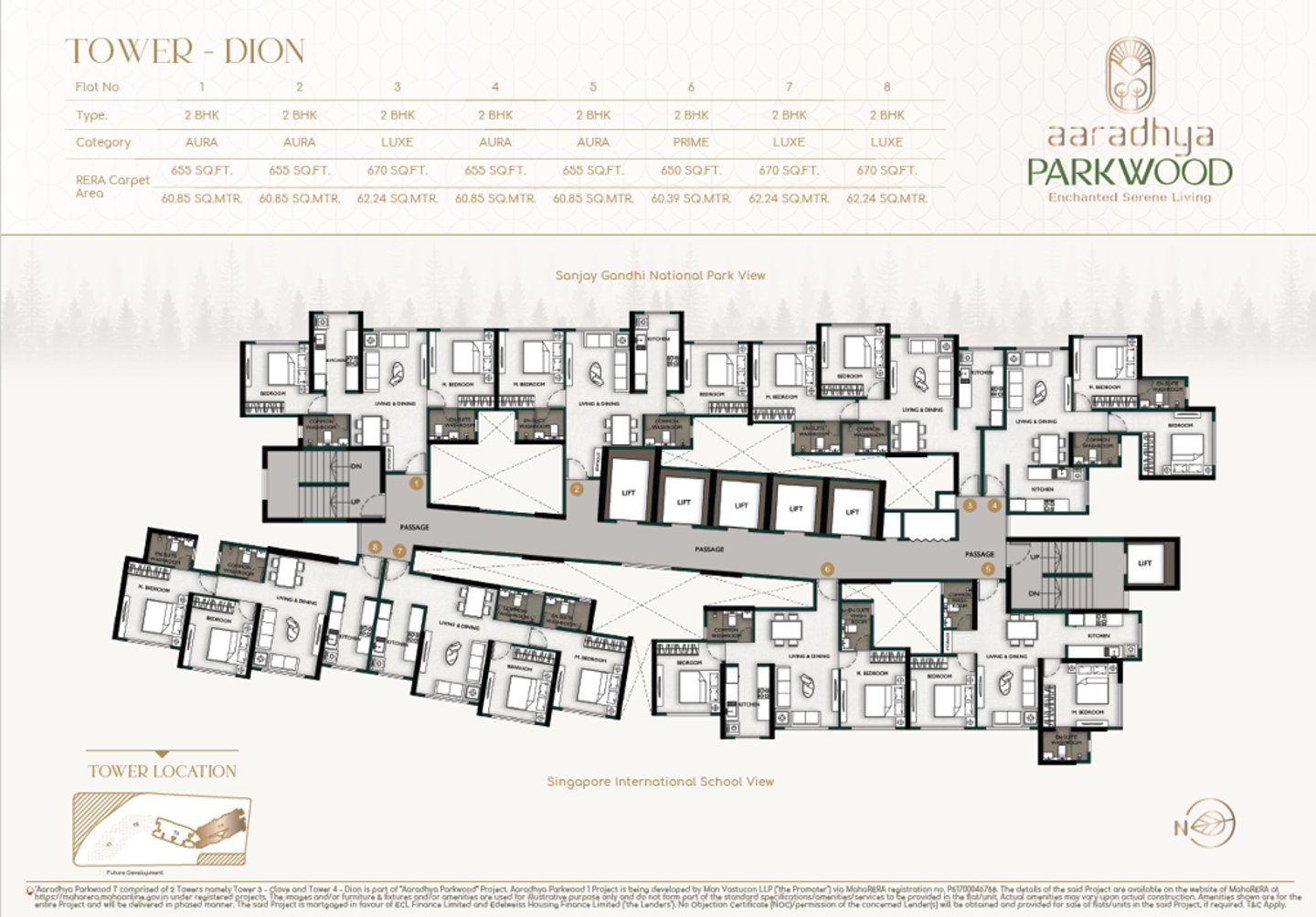 Floor Plan MICL Parkwood, floor plan Aaradhya Parkwood, Floor Plan MICL Westwind, Mira Road East