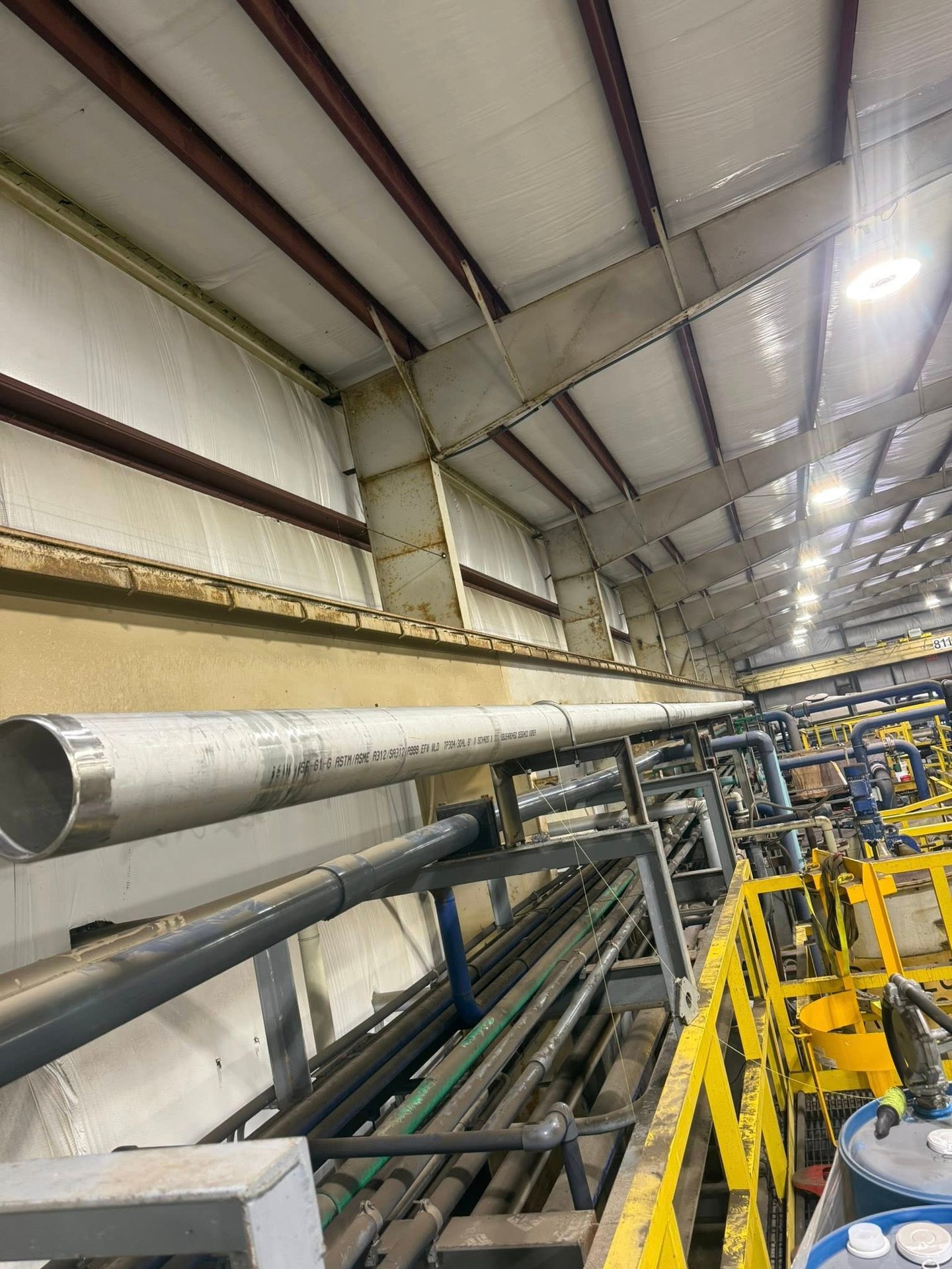 Sparks Welding Water Pipe install for a plant in Arkansas.