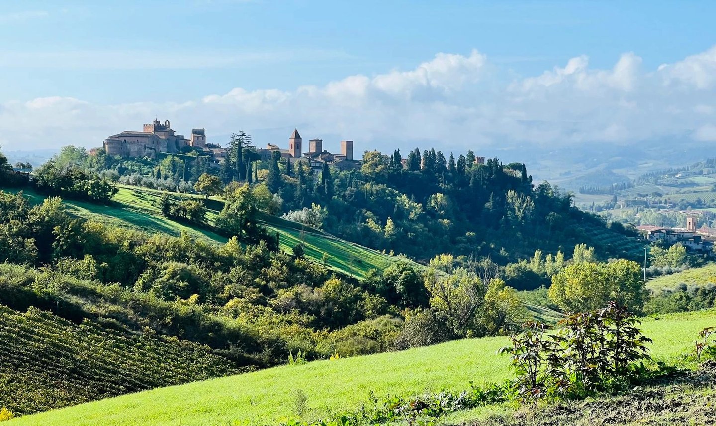 View of the property's location in the medieval heart of Certaldo Alto, Tuscany