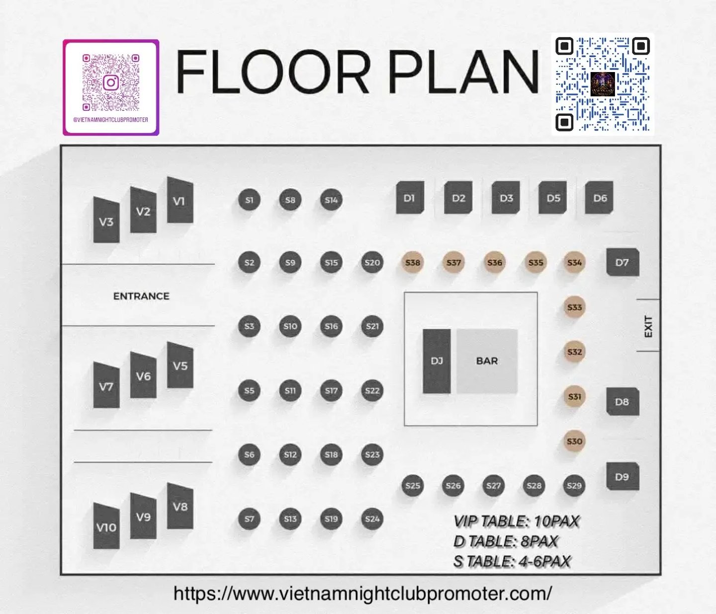 Zion Sky Lounge & Dining Floor Plan from Alejandro Vietnam Nightclub Promoter