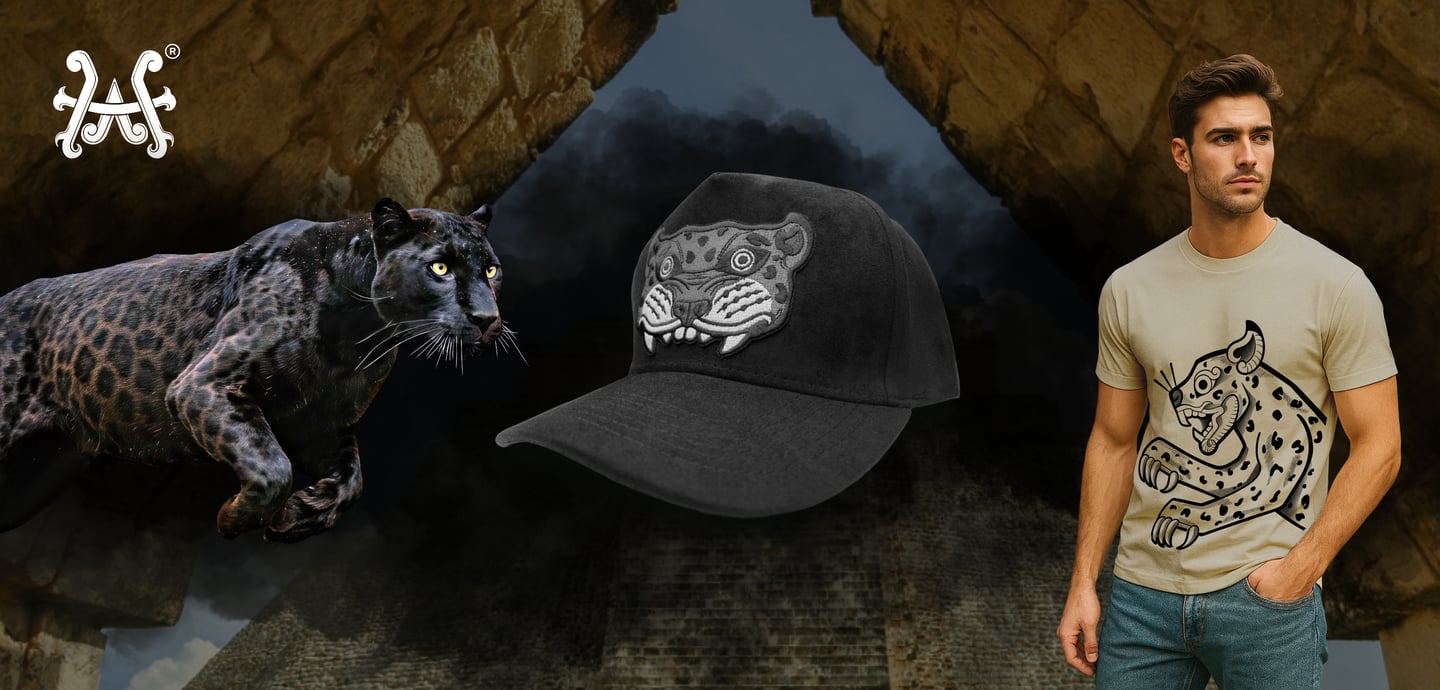 gorra guerrero jaguar marca heroes de aztlan playeras jaguar pantera negra mexic prehispánico
