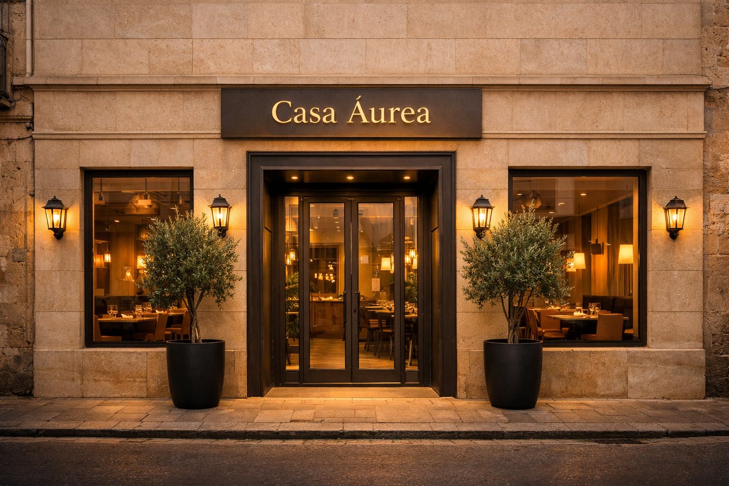 Detalle del restaurante Casa Áurea