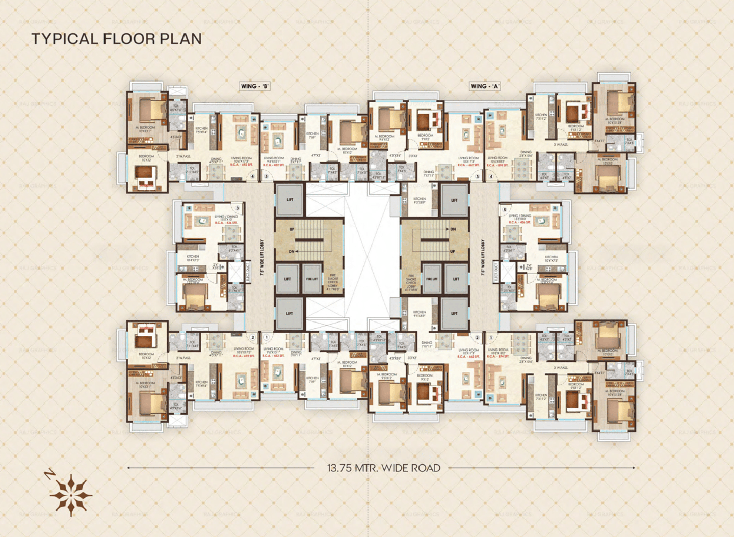 Floor Plan Raj One Charkop Kandivali West, Raj One Raj Realty Charkop Kandivali West