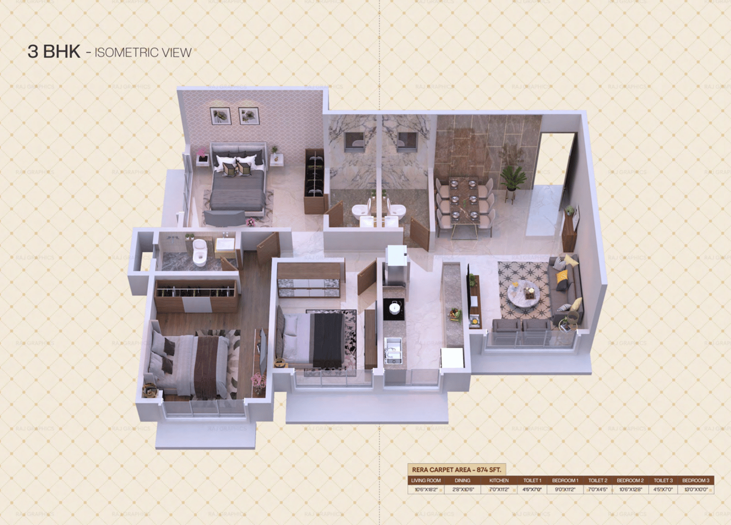 Floor Plan Raj One Charkop Kandivali West, Raj One Raj Realty Charkop Kandivali West