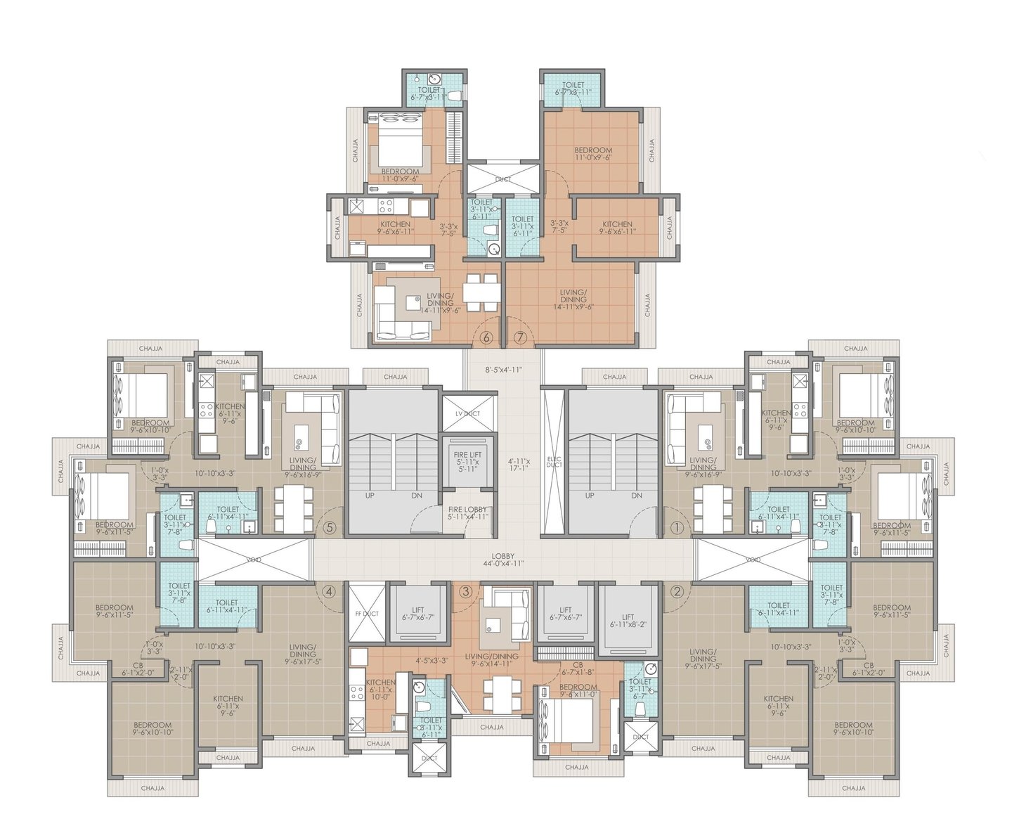 RAJ HERITAGE 2 FLOOR PLAN, RAJ HERITAGE, RAMDEV PARK, MIRA ROAD EAST