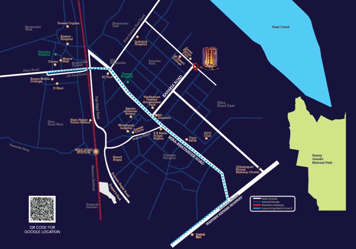 LOCATION RAMDEV AVIGHNA SKY MIRA ROAD EAST, RAMDEV AVIGHNA SKY, NEAR 711 CLUB, OPP ST THOMAS SCHOOL, KANAKIA ROAD, MIRA ROAD
