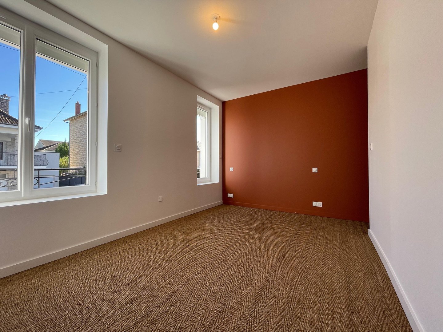 chambre refaite dans la rénovation lavoisier
