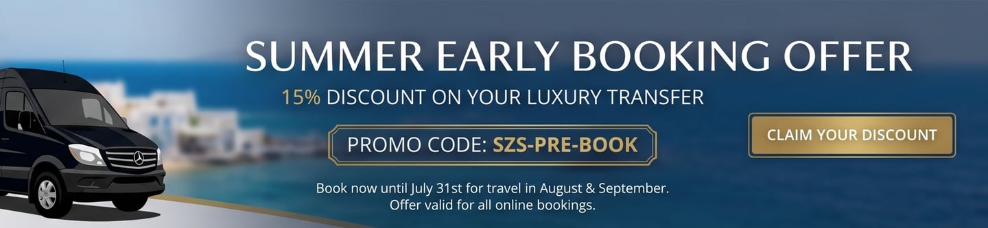 Mykonos Transfer Discount offer booking august