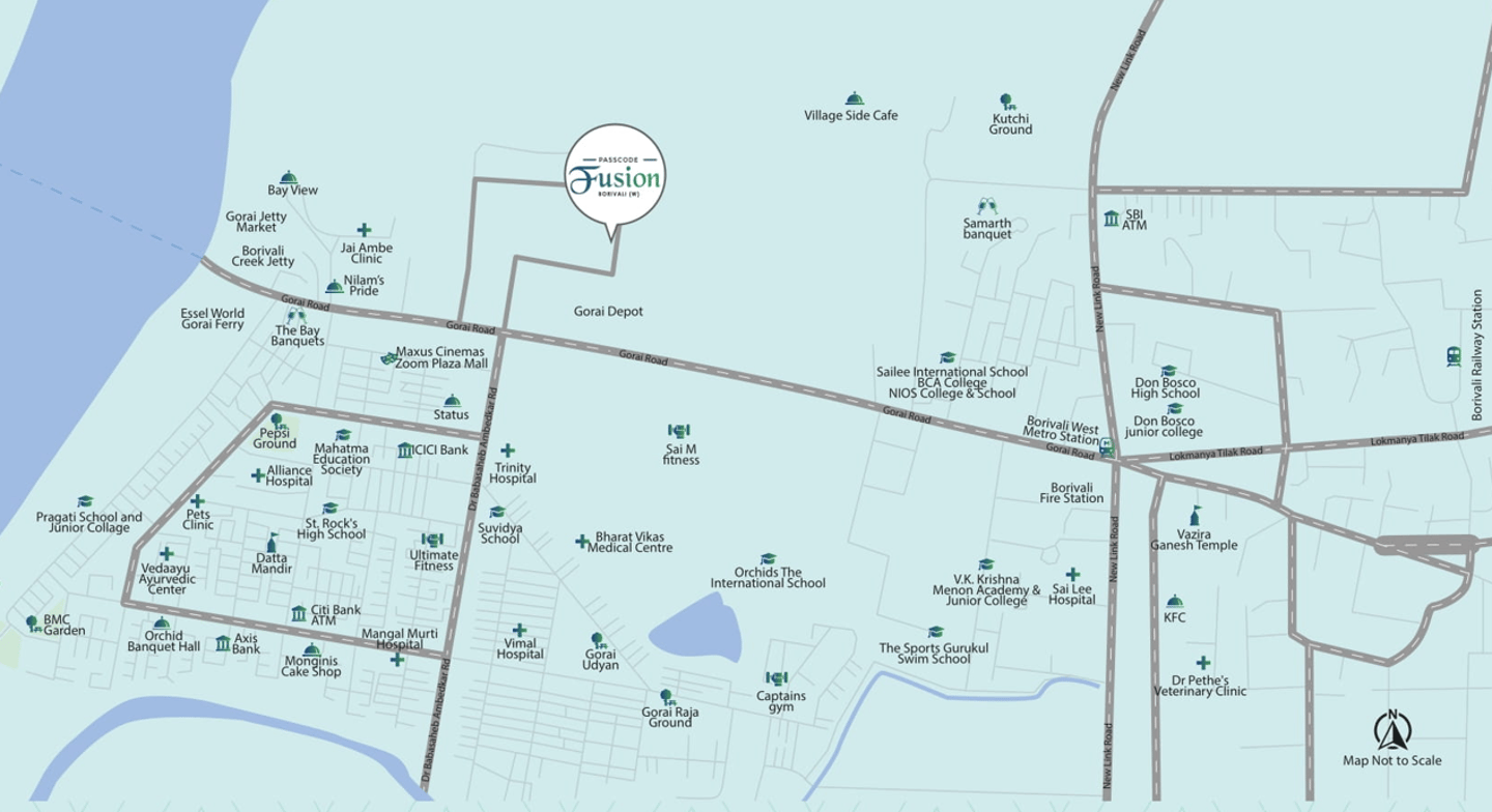Location Khandelwal Group Passcode Fusion LT Road Gorai Borivali West Mumbai