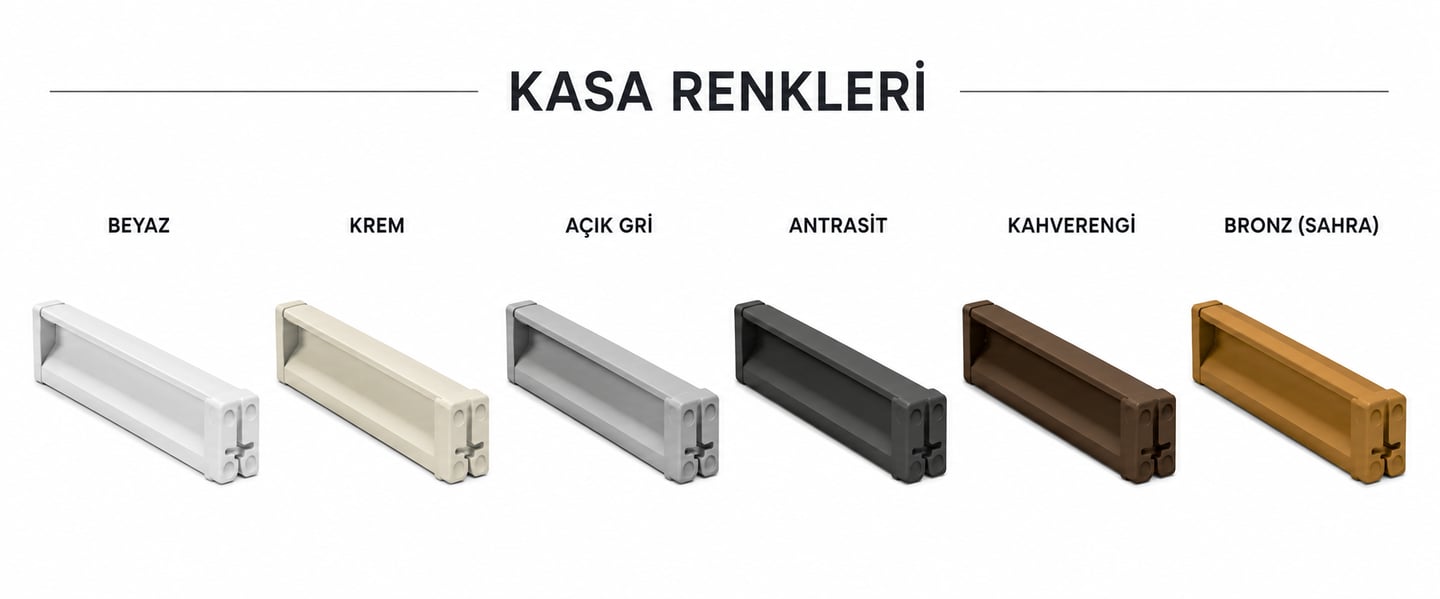 PLİSE PERDE KASA RENKLERİ