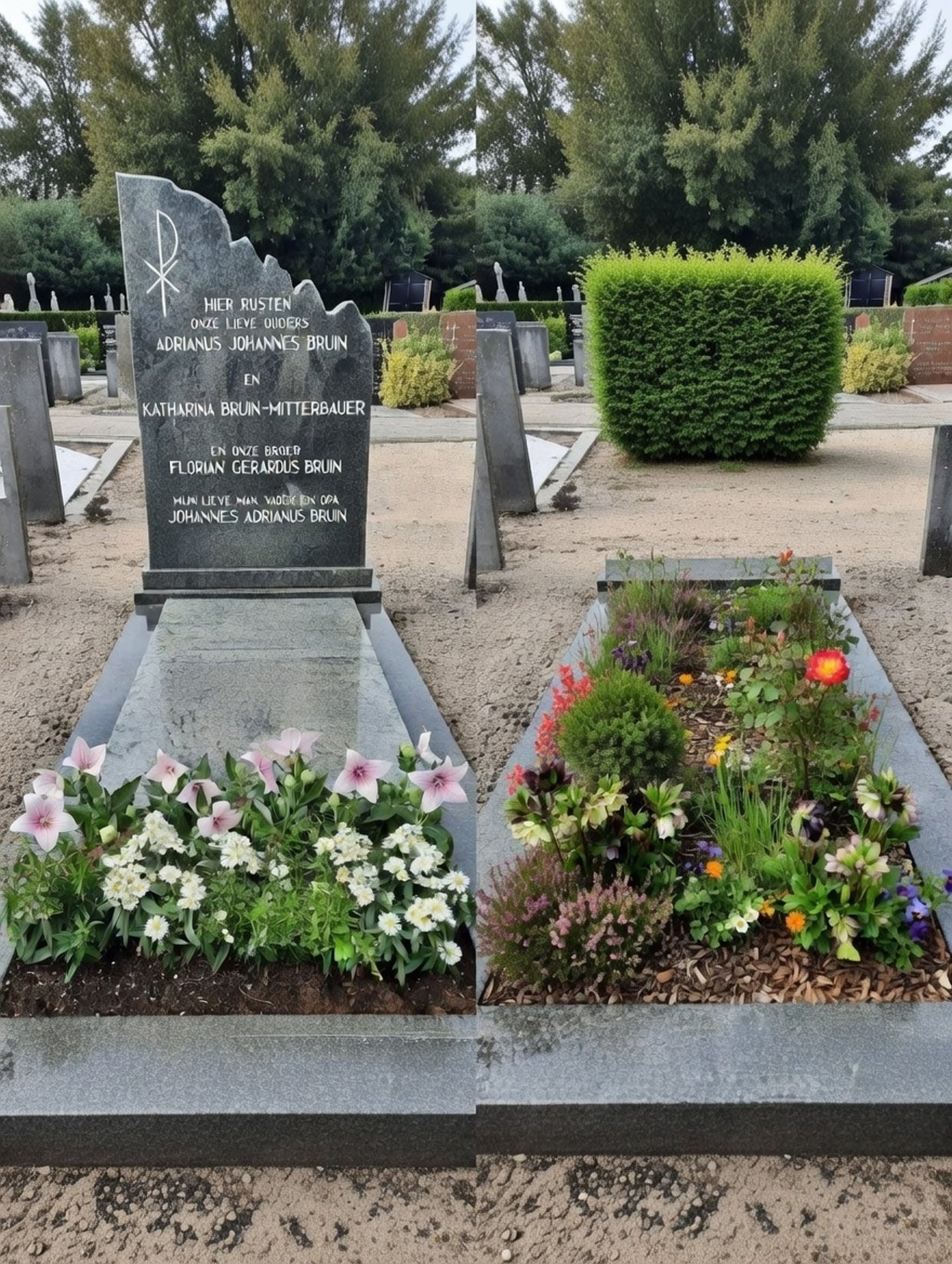 grafbeplanting versus groen graf grafzorg Memoriam