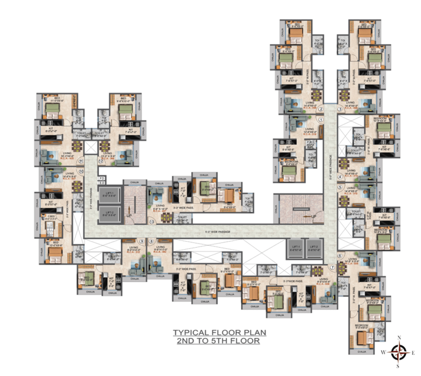 FLOOR PLANS DGS SHEETAL UTSAV MIRA ROAD EAST, DGS GROUP, VIJAY PARK, MIRA ROAD EAST