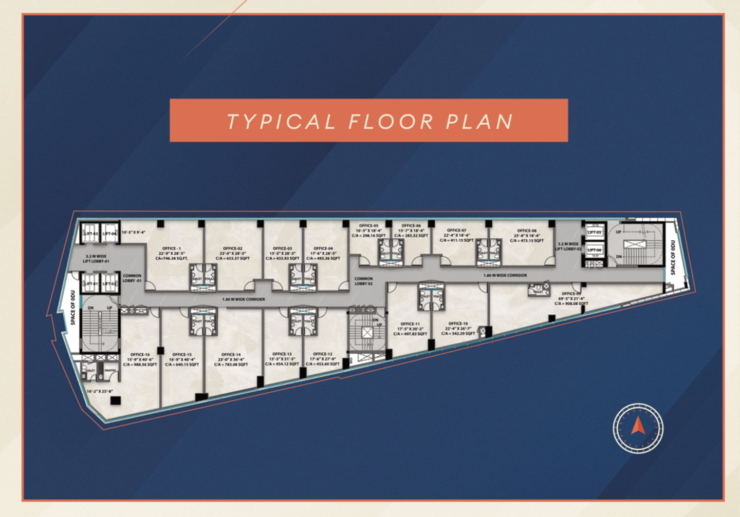 FLOOR PLANS AJOD ONE VILE PARLE WEST, COMMERCIAL PROJECT IN VILE PARLE WEST, AJOD ONE NEAR MITHIBAI COLLEGE VILE PARLE WEST