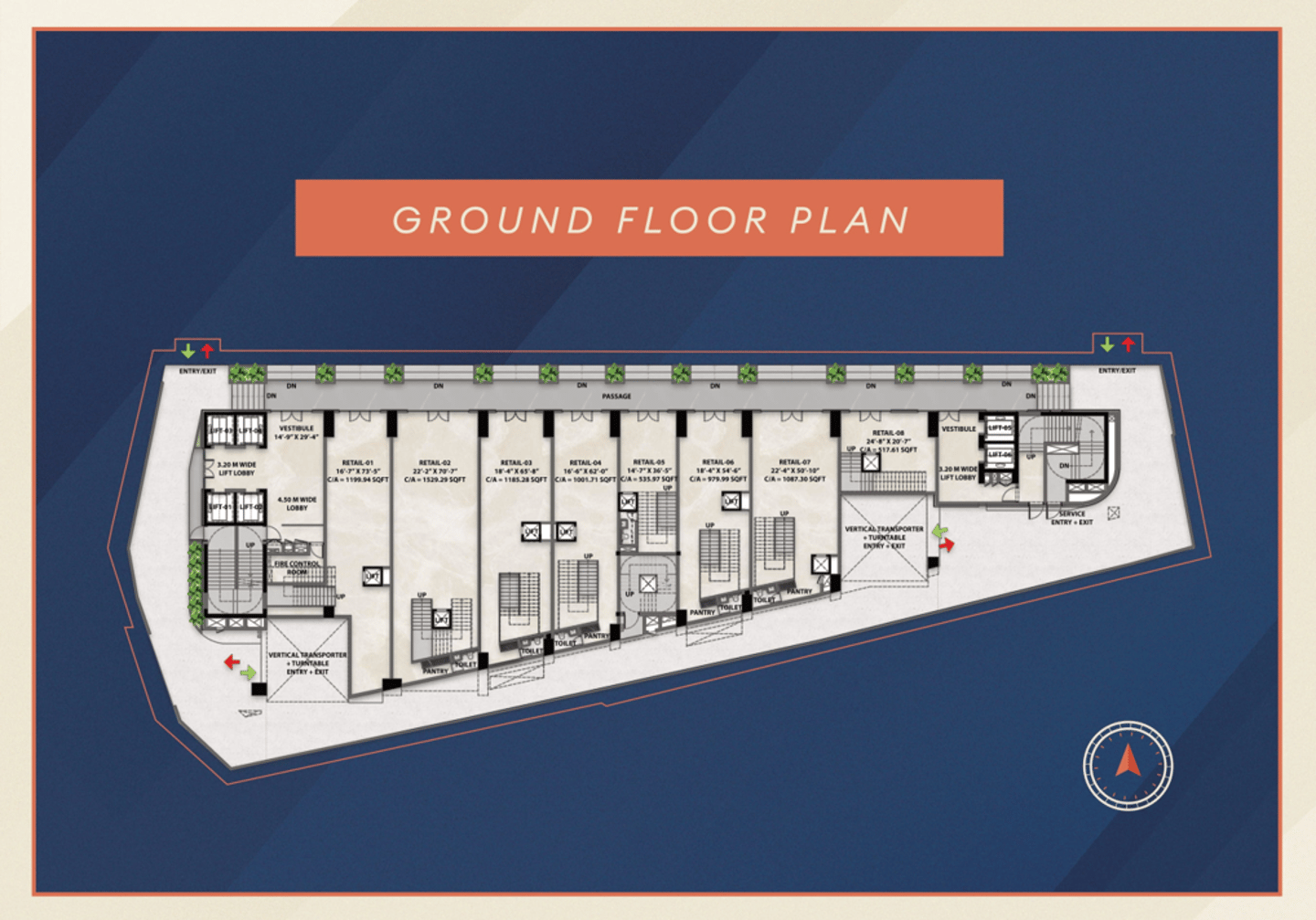 FLOOR PLANS AJOD ONE VILE PARLE WEST, COMMERCIAL PROJECT IN VILE PARLE WEST, AJOD ONE NEAR MITHIBAI COLLEGE VILE PARLE WEST
