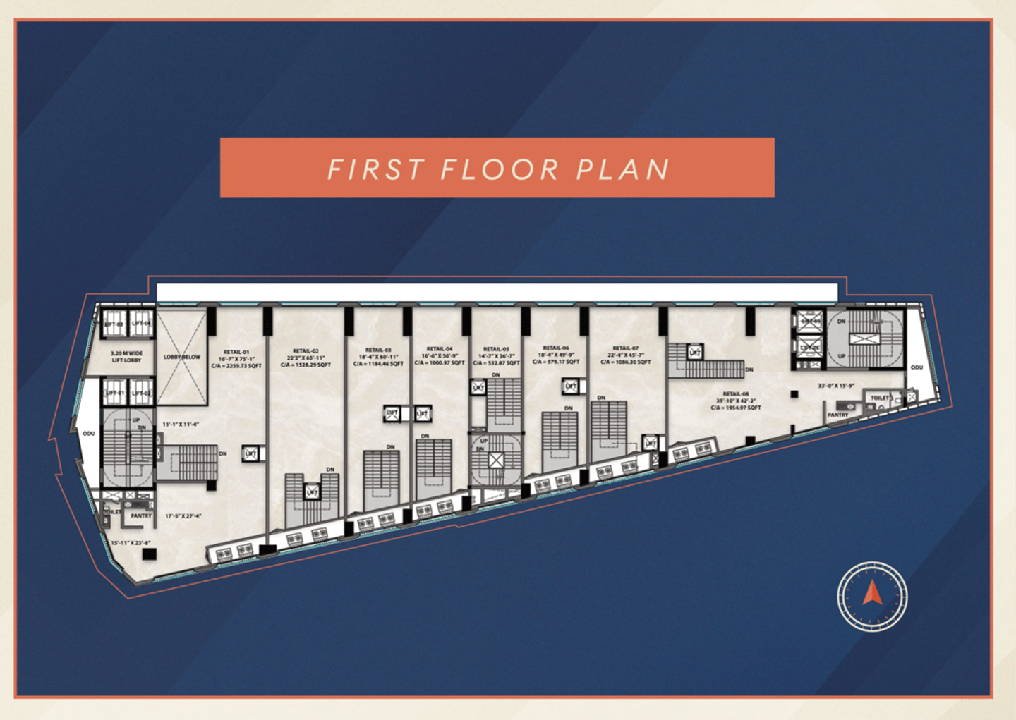 FLOOR PLANS AJOD ONE VILE PARLE WEST, COMMERCIAL PROJECT IN VILE PARLE WEST, AJOD ONE NEAR MITHIBAI COLLEGE VILE PARLE WEST