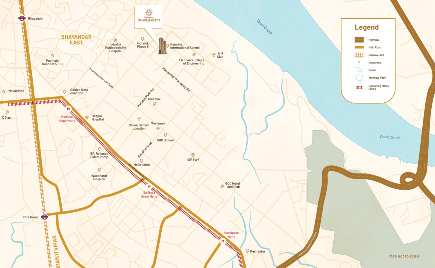 LOCATION KANAKIA BEVERLY HEIGHTS, KANAKIA BEVERLY HEIGHTS INDRALOK PHASE 6, KANAKIA BEVERLY HEIGHTS BHAYANDAR EAST