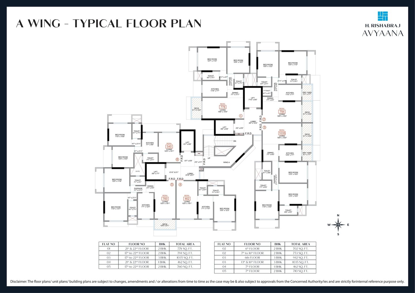 FLOOR PLANS H RISHABRAJ AVYAANA GOREGAON WEST, H RISHABRAJ AVYAANA BANGUR NAGAR, HRISHABRAJ BANGUR NAGAR, GOREGAON WEST