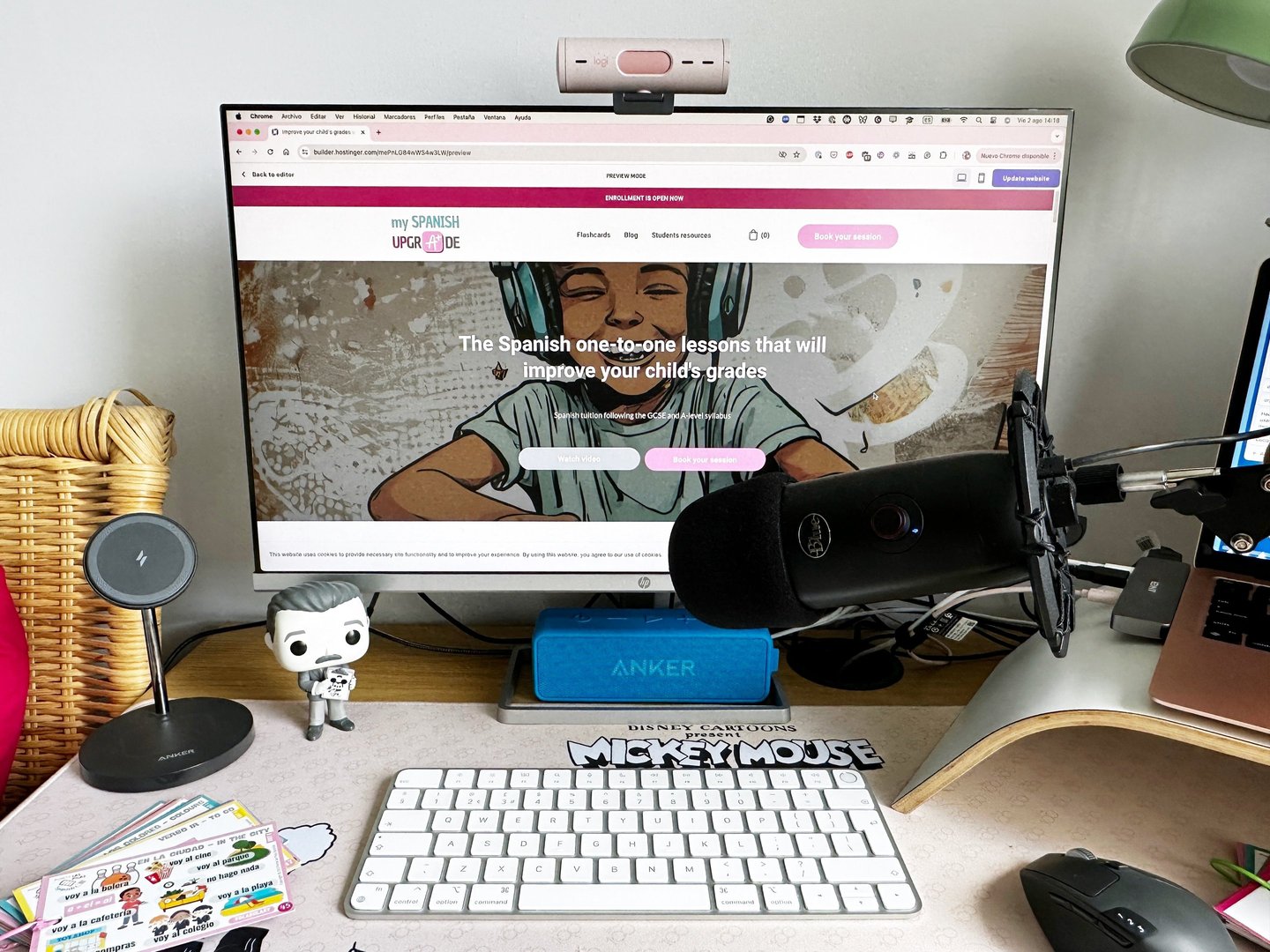 A teaching online set