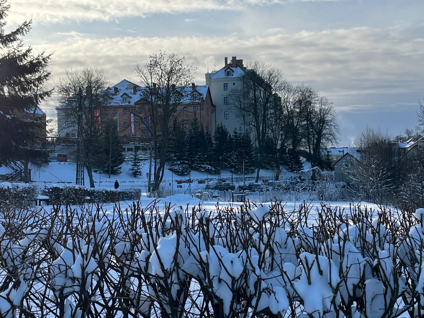 Ryn Castle in Winter
