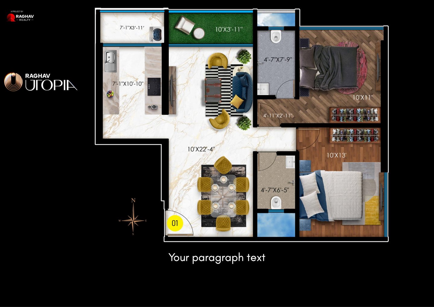 FLOOR PLANS RAGHAV UTOPIA GOREGAON WEST, RAGHAV UTOPIA, SHASTRI NAGAR, ROAD NO 1, GOREGAON WEST