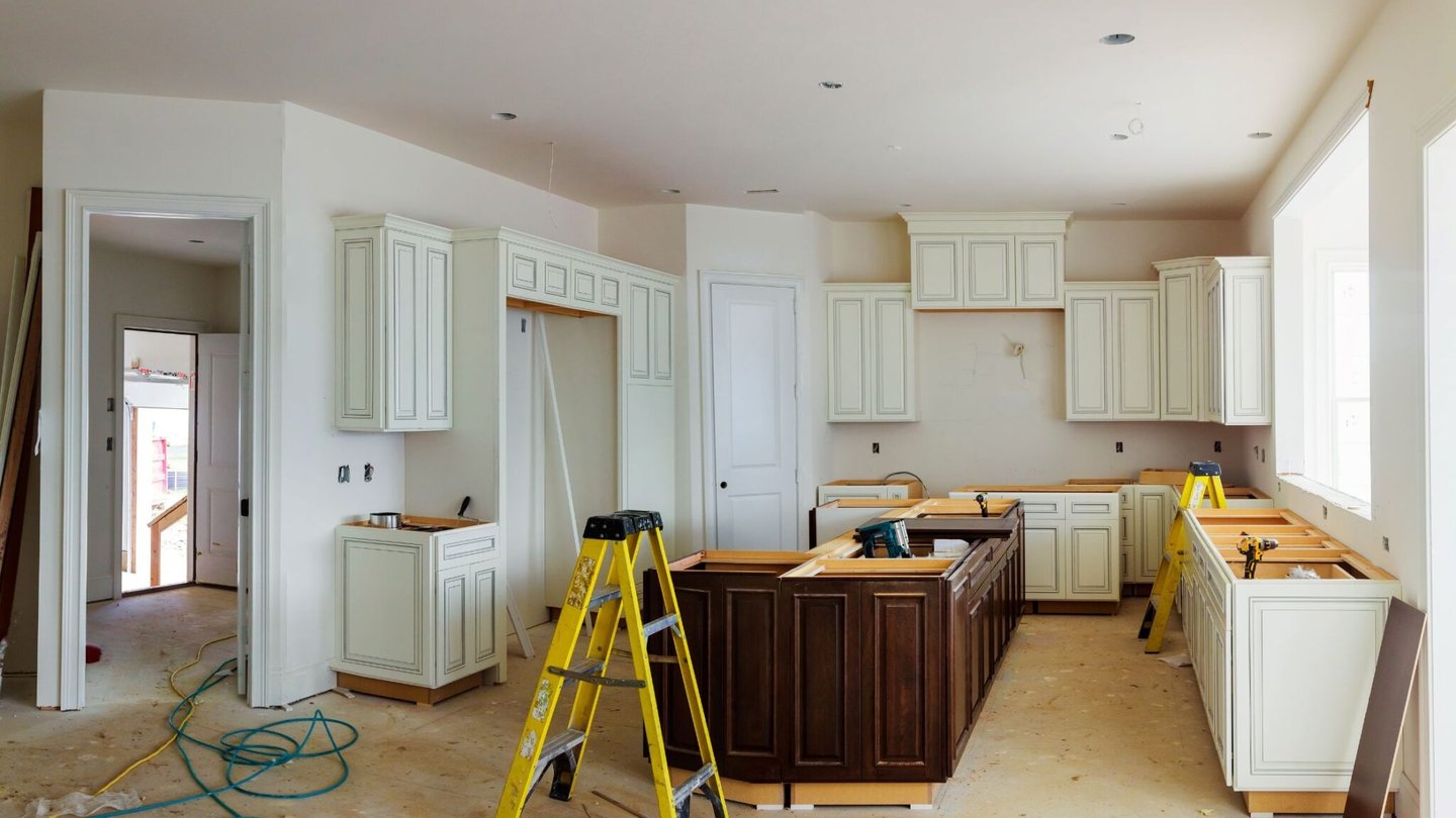 Vision Flooring and Kitchen Remodeling. New Kitchen Cabinets Installation. Kitchen Restoration, Renewal.