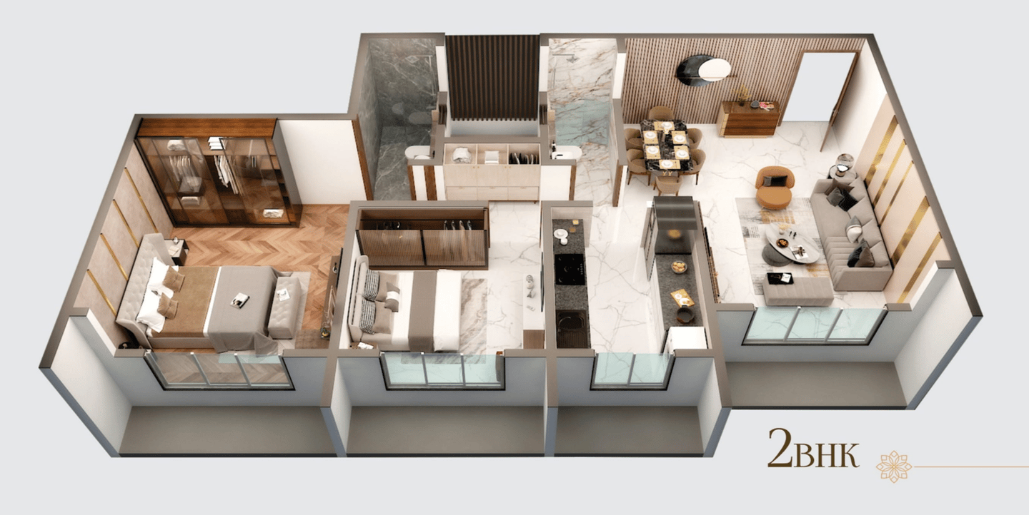 FLOOR PLAN 711 AYODHYA MIRA ROAD EAST, 711 AYODHYA VINAY NAGAR MIRA ROAD EAST