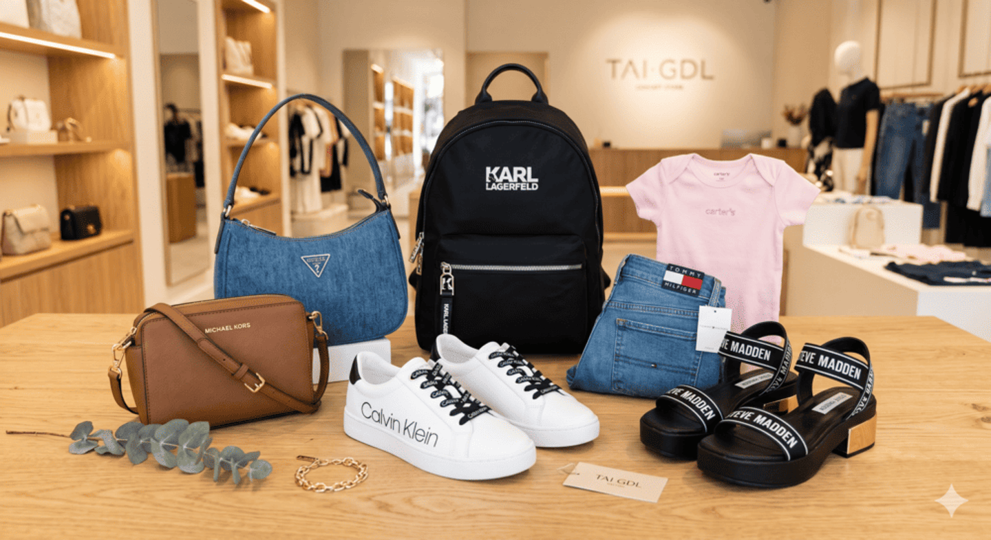 Imagen de bolsa, tenis, sandalias mochilas ropa de marca guess