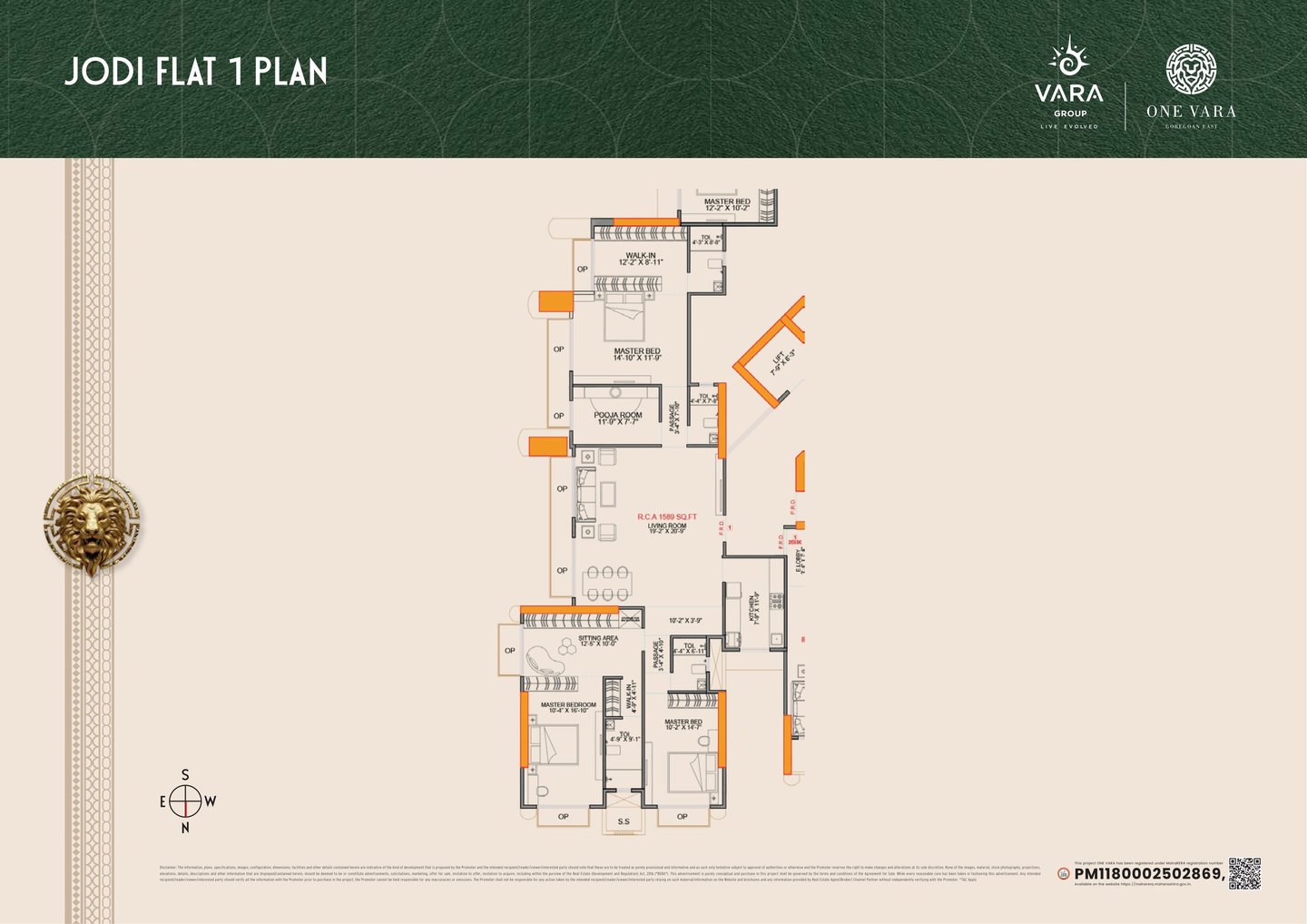 FLOOR PLAN ONE VARA GOREGAON EAST, ONE VARA, FILM CITY ROAD, AK VAIDYA MARG, GOREGAON EAST