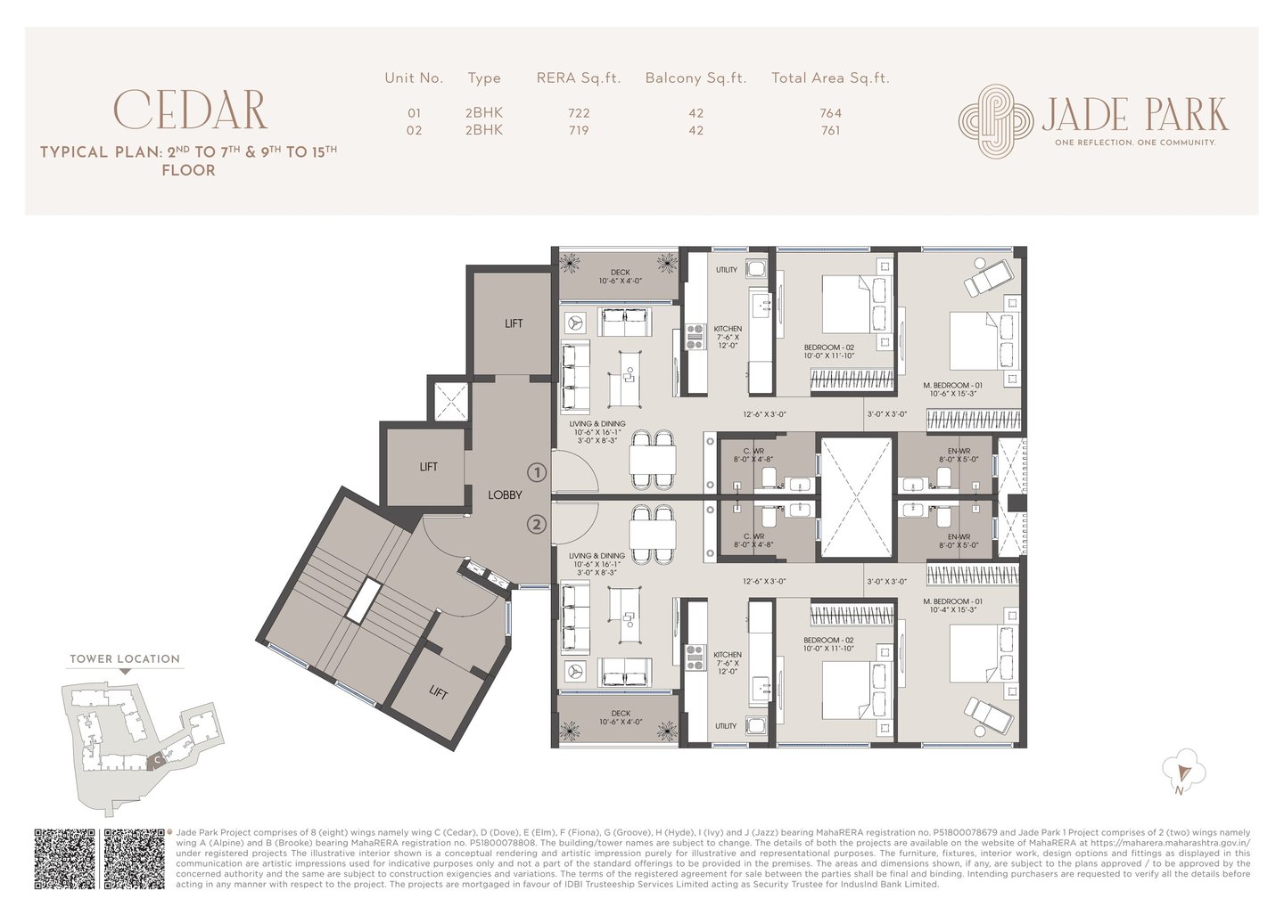 CEDAR FLOOR PLAN JADE PARK VILE PARLE WEST