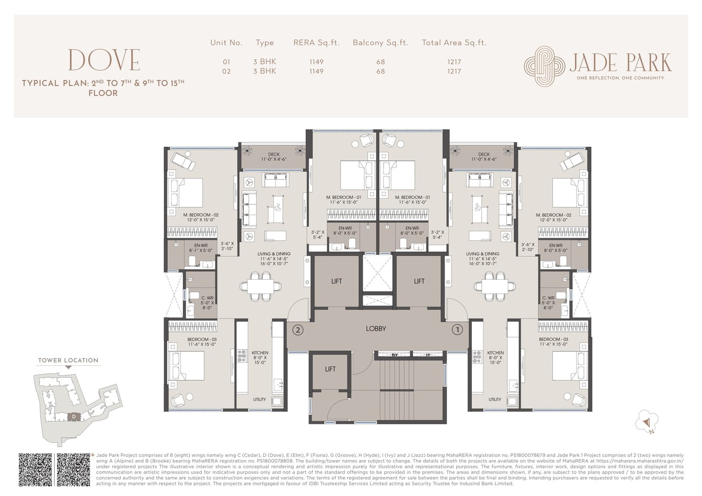 DOVE FLOOR PLAN JADE PARK VILE PARLE WEST