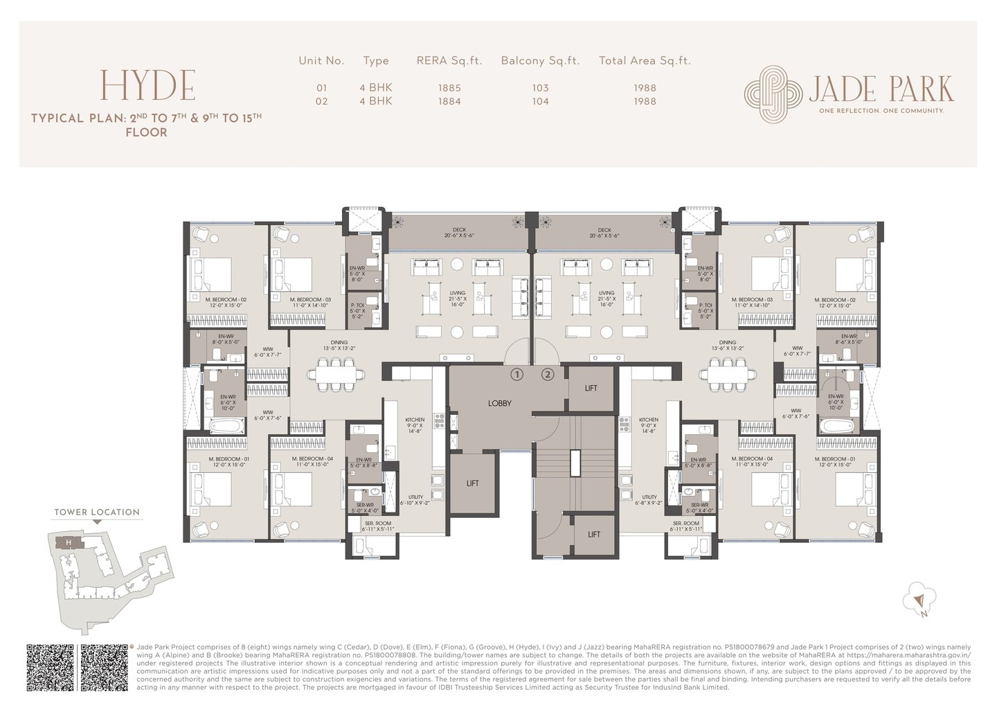 FYDE FLOOR PLAN JADE PARK VILE PARLE WEST