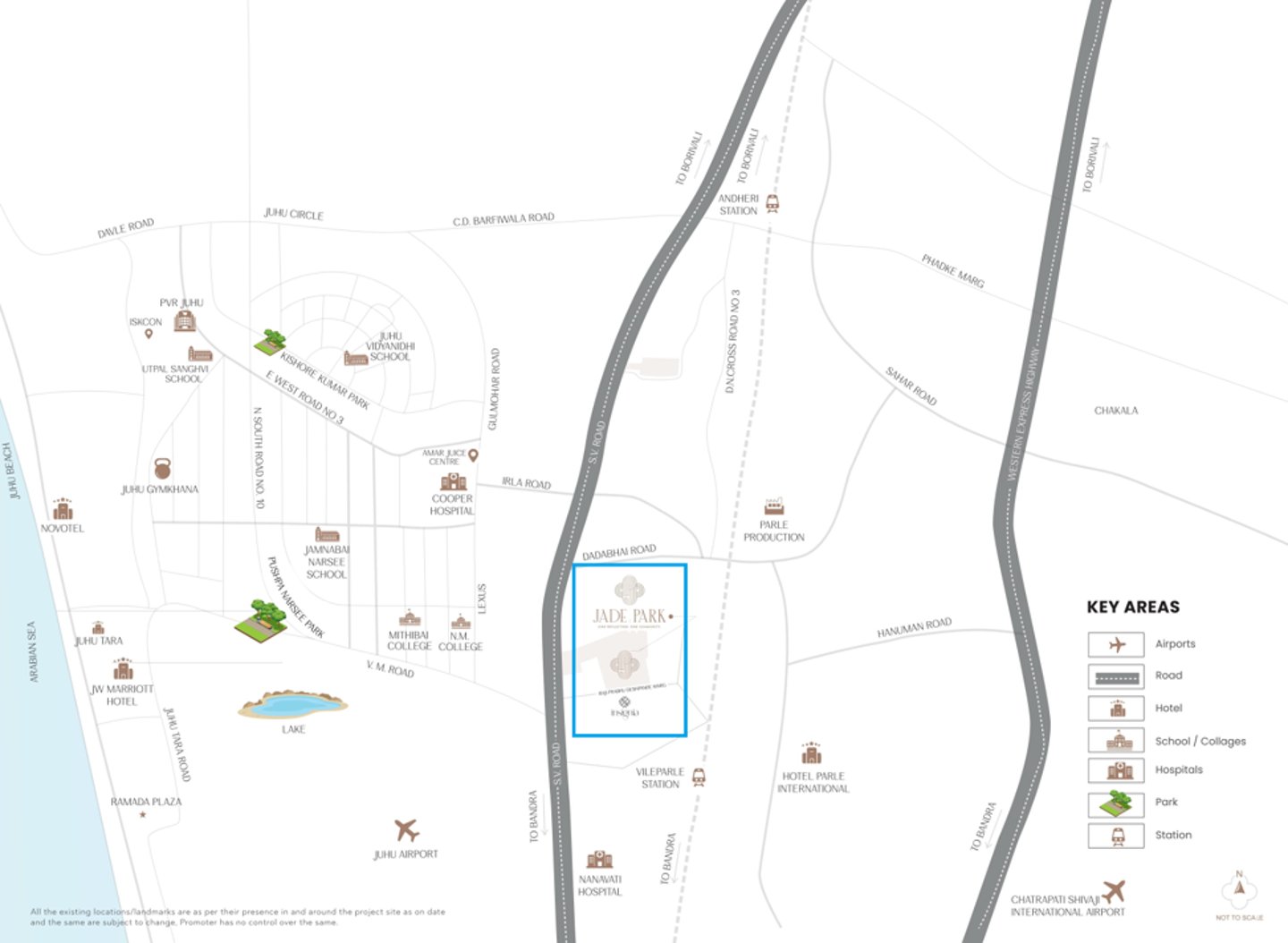 LOCATION MICL JADE PARK VILE PARLE WEST, CHANDAK JADE PARK VILE PARLE WEST, JADE PARK VILE PARLE WEST