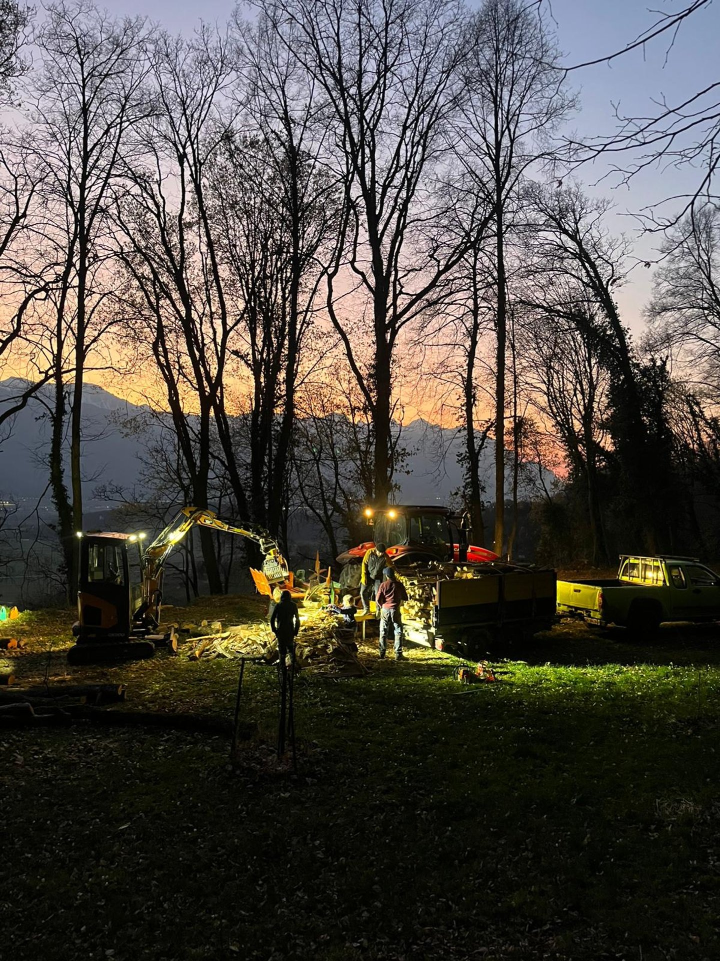 travaux forstiers, bois de chauffage
