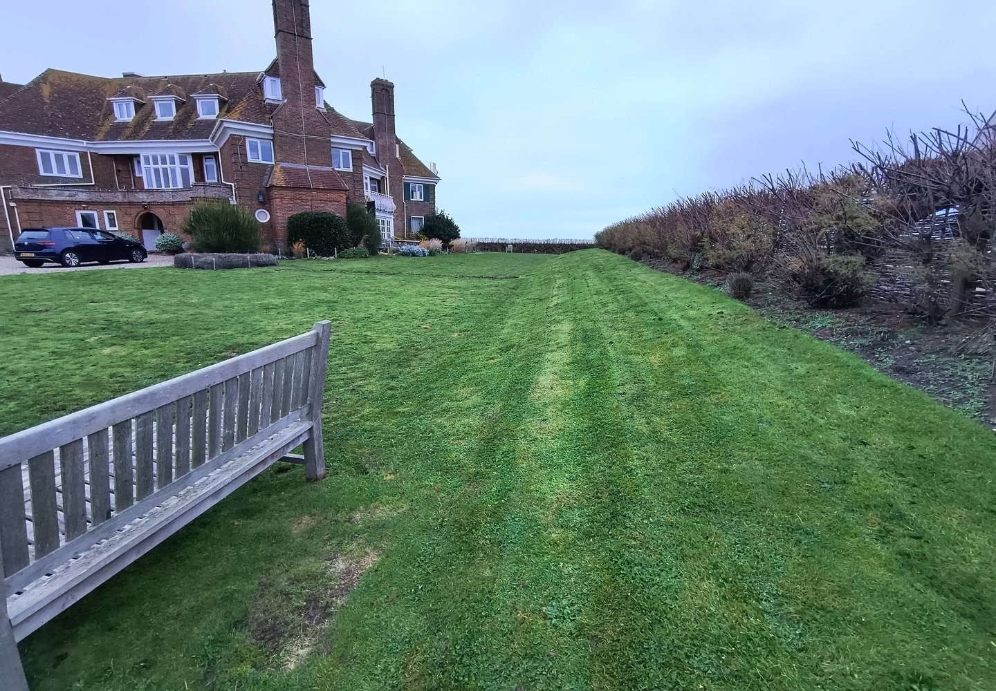 A freshly tidied garden in Sandwich