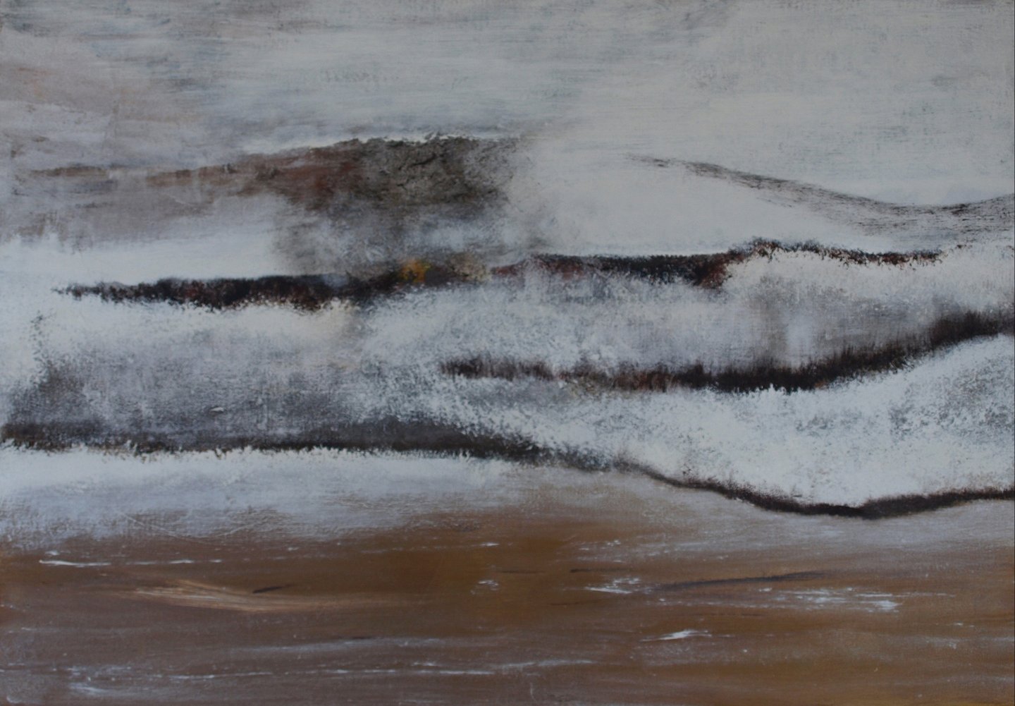 Jaï - Acrylique sur toile "Steppes n°2 "- 116x81cm VENDU - Collection "Les grands Espaces " 2025