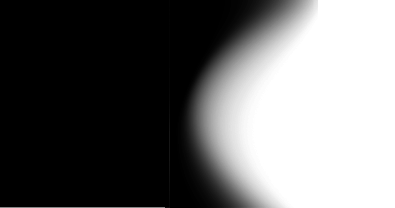 A solid black rectangular graphic representing a dark background or blank screen space.