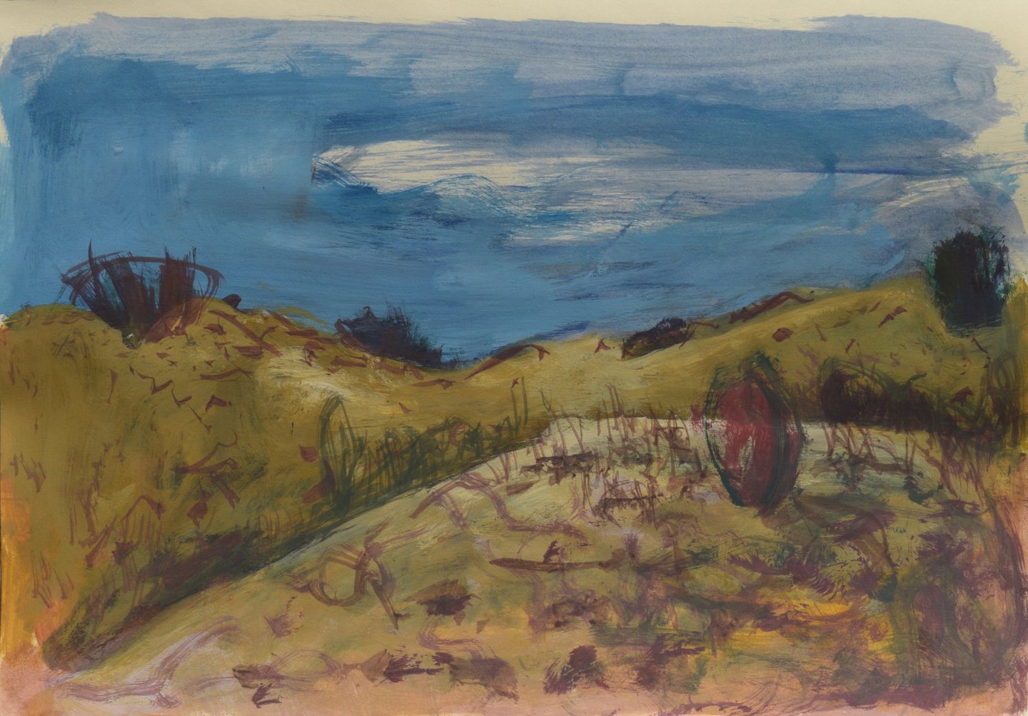 Landscape painting by Lina Mikuzyte