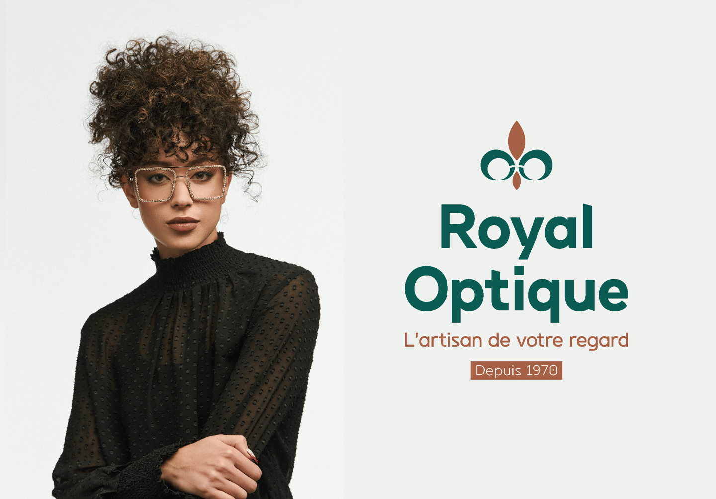 Logo - Identité visuelle- Royal Optique - Opticien - Orléans - Amy Atelier Graphique