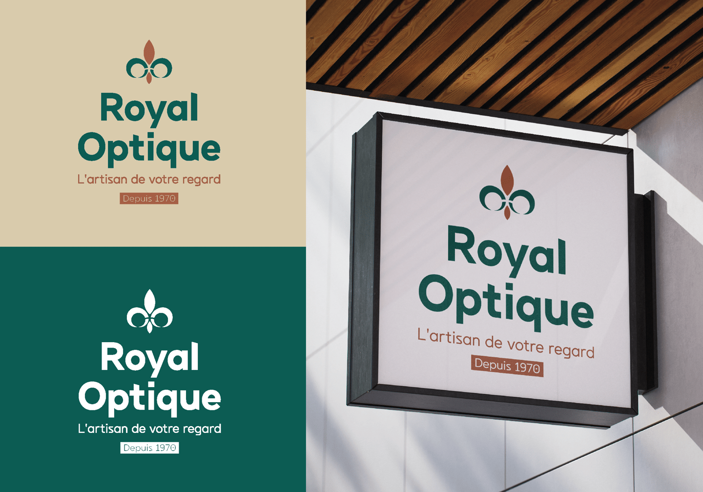 Logo - Identité visuelle- Royal Optique - Opticien - Orléans - Amy Atelier Graphique