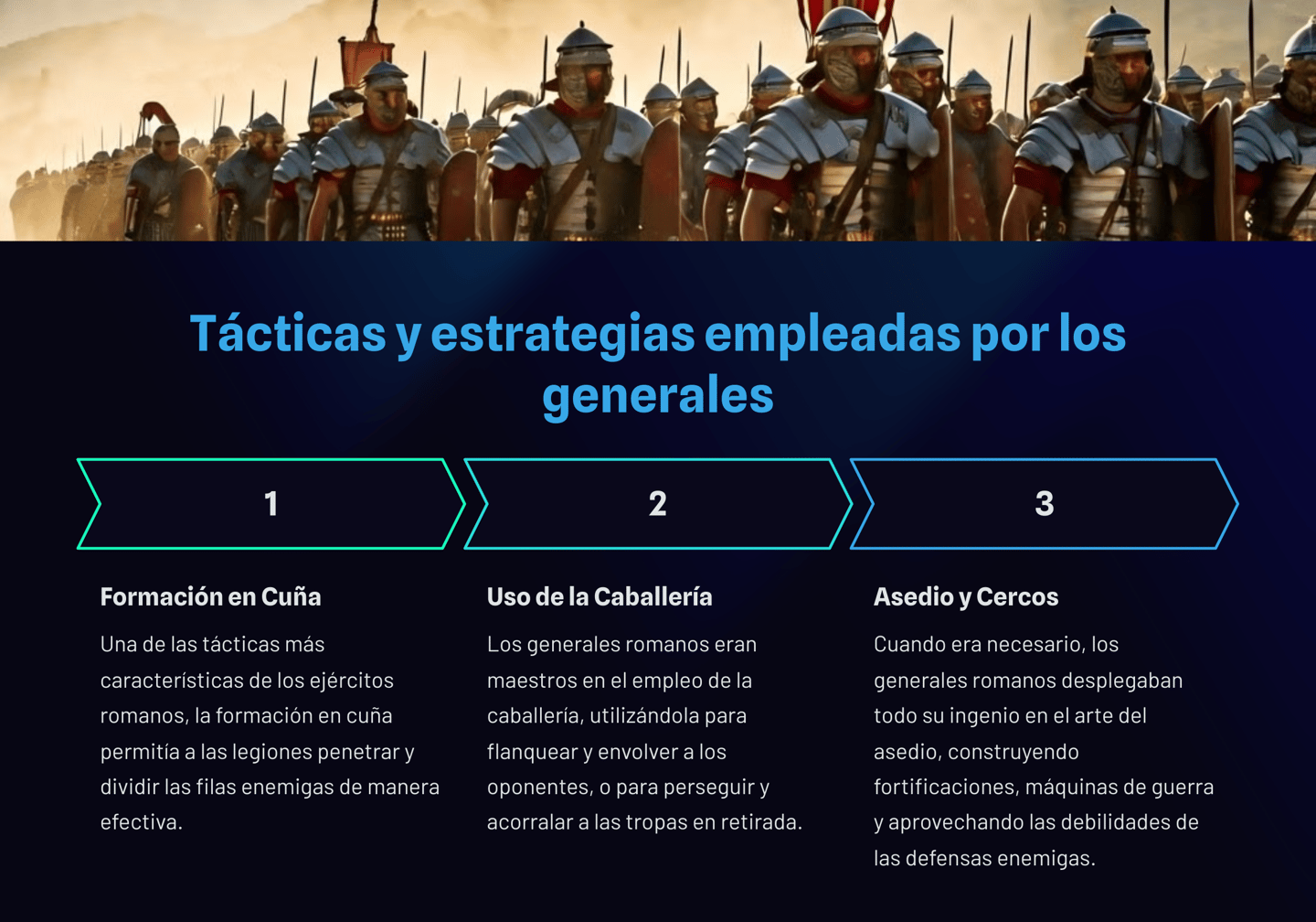 tacticas y estrategias de los generales