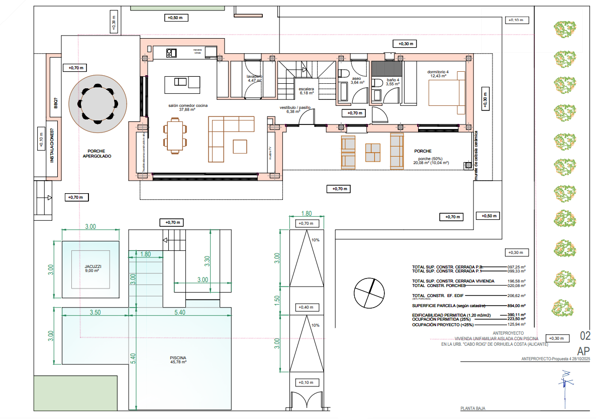 Elite Villa Cabo Roig - Planta Baja - Master Plan