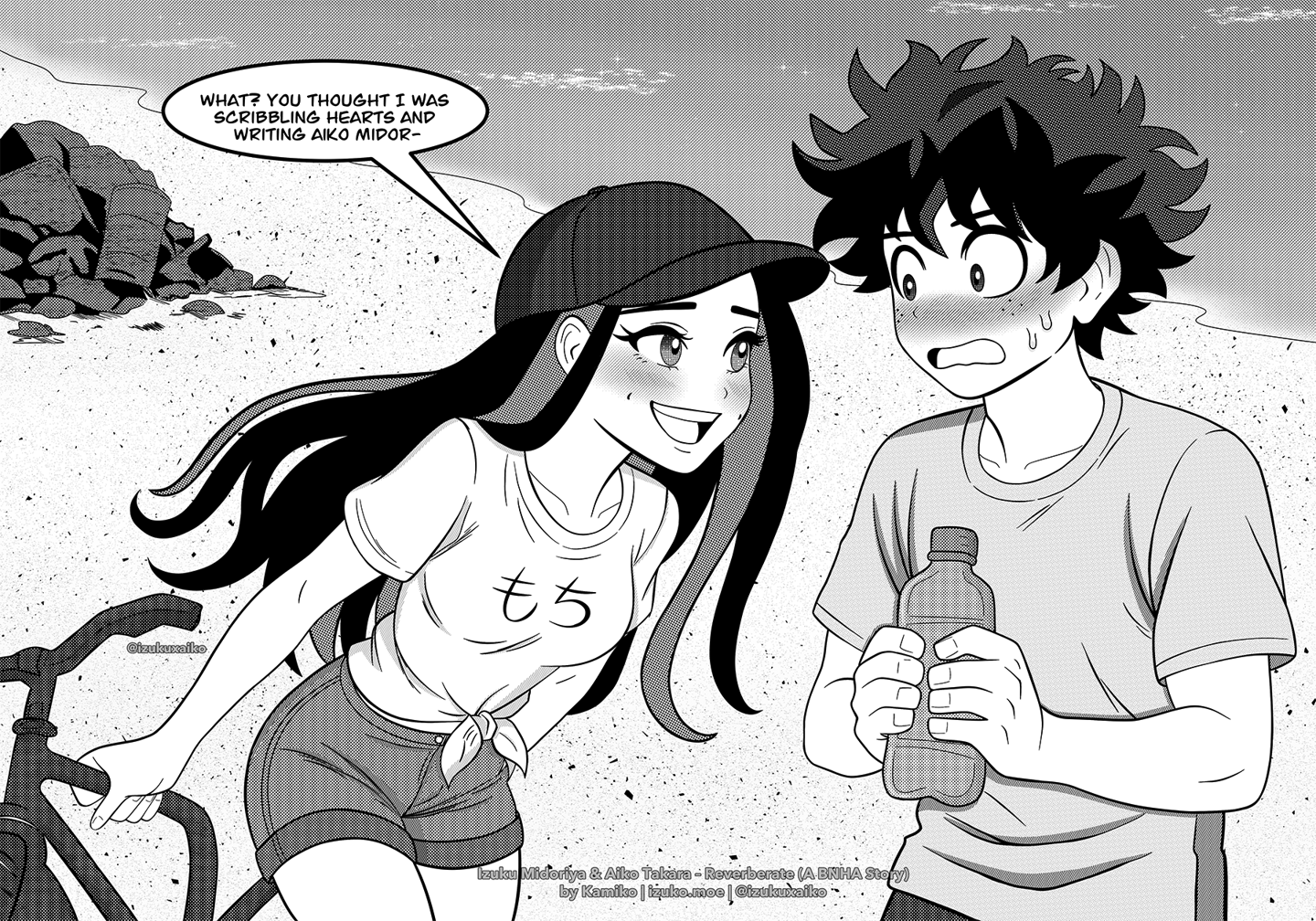 Izuku Midoriya (Deku) and his girlfriend Aiko Takara (Aria)