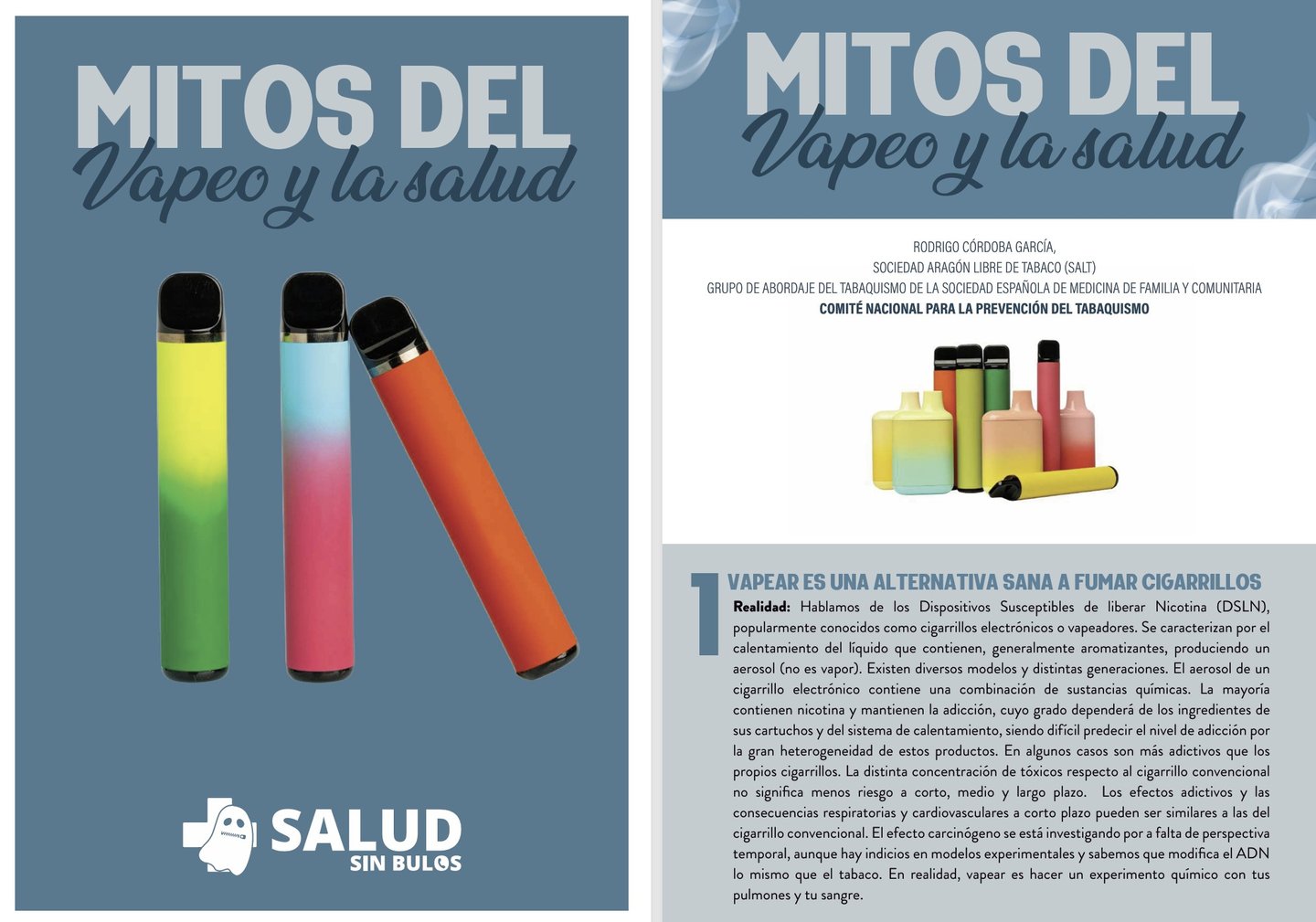 Mitos del vapeo y salud